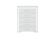 Naomi Silver Marble Chest with LED