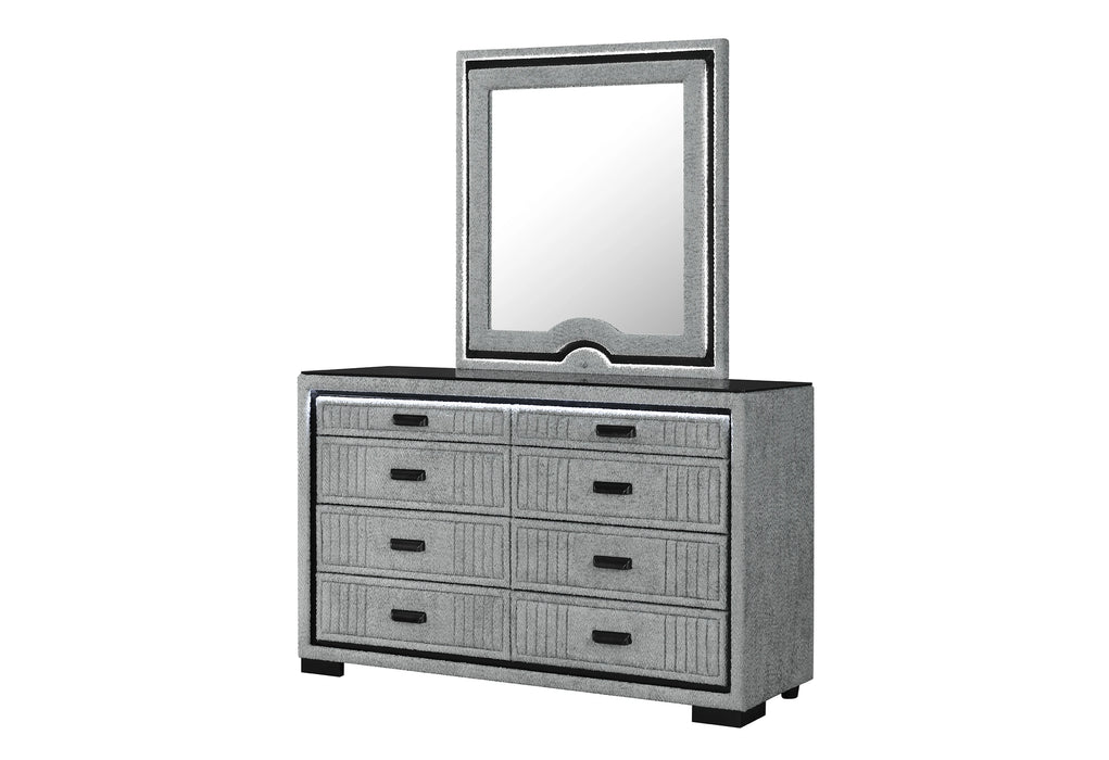 Isabella Grey Mirror with LED