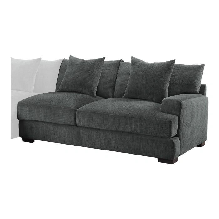 Worchester Right Side 2-Seater in Gray 9857DG-2R
