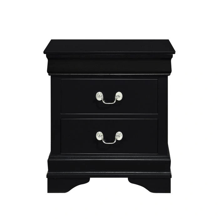 Mayville 2 Drawer Nightstand in Black 2147BK-4