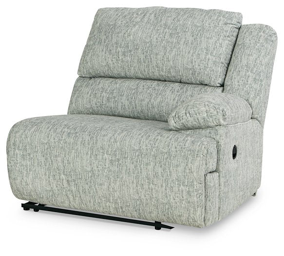 McClelland Reclining Sectional Loveseat with Console
