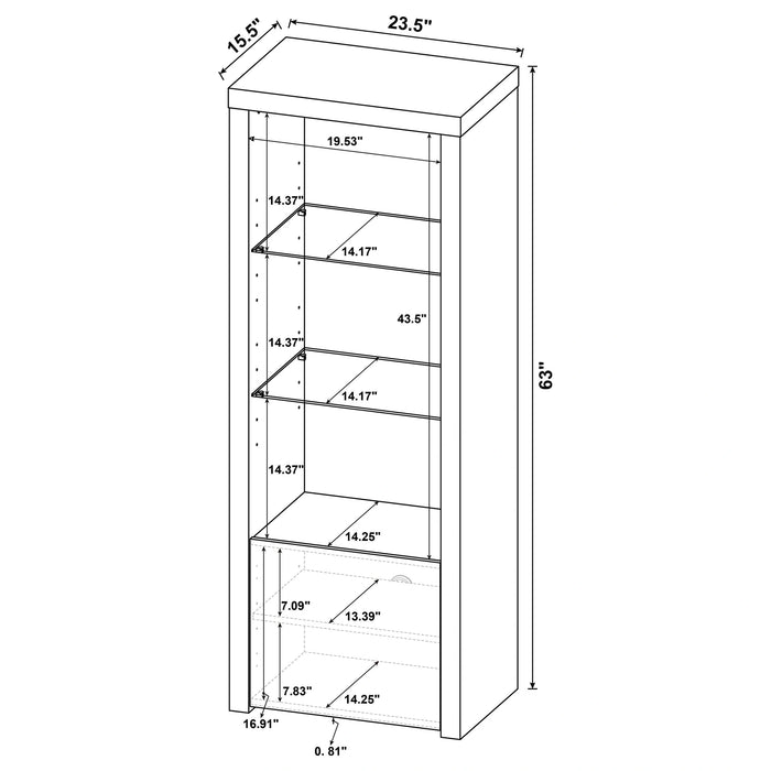 Jude Entertainment Center (TV Stand and 2 Media Tower)