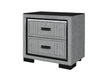 Isabella Grey Nightstand with LED