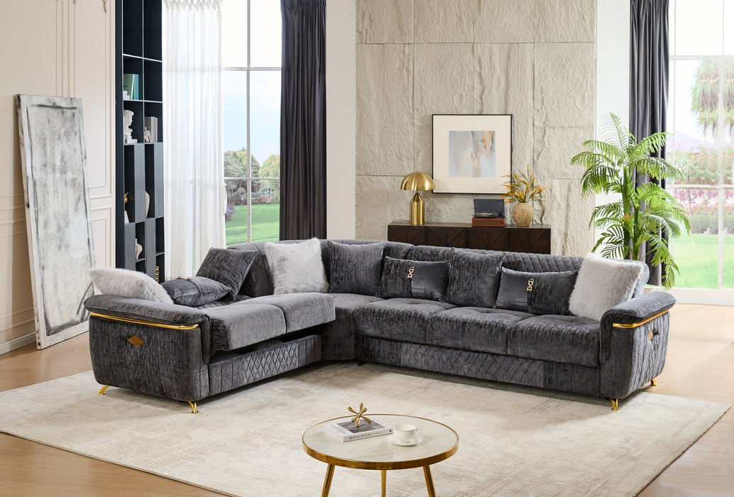 Argo Sectional Gray