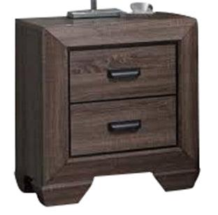 Acme Lyndon Nightstand in Weathered Gray Grain 26023 image