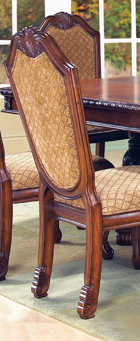 Veronica Cherry Traditional Style Dining Side Chair in Cherry finish Wood
