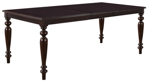 Zora Transitional Style Dining Table in Cherry finish Wood image
