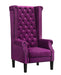 Bollywood Transitional Style Purple Accent Chair image