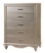 Faisal Transitional Style Chest in Champagne finish Wood image