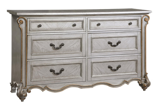 Melrose Transitional Style Dresser in Silver finish Wood image