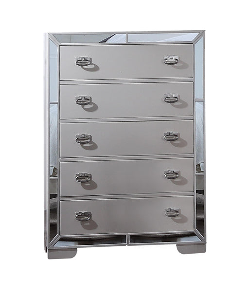 Gloria Contemporary Style Chest in White finish Wood image
