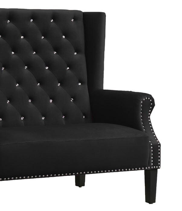 Lexi Transitional Style Black Accent Chair