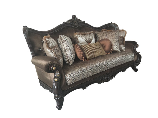 Aroma Traditional Style Sofa in Cherry finish Wood image