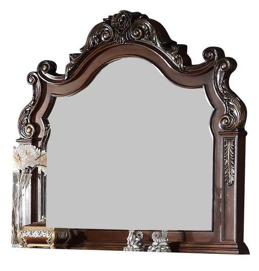 Santa Monica Traditional Style Mirror in Cherry finish Wood image