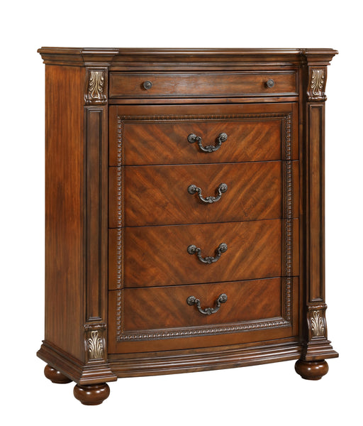 Viviana Traditional Style Chest in Caramel finish Wood image