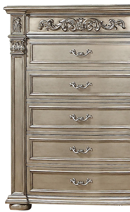 Platinum Traditional Style Chest in Gold finish Wood