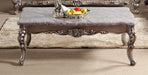 Cristina Traditional Style Coffee Table in Silver finish Wood image