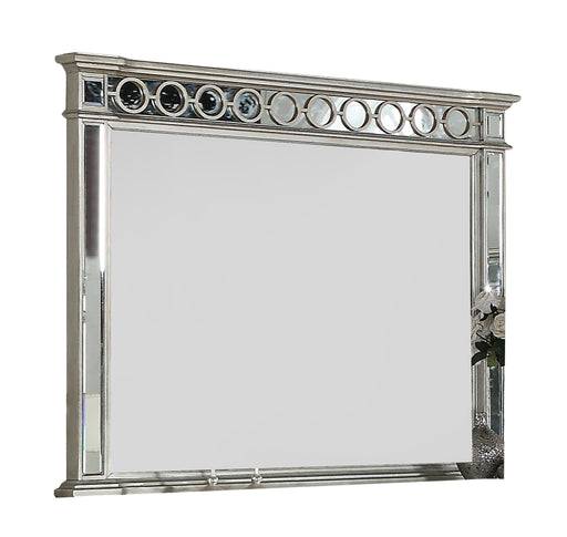 Brooklyn Contemporary Style Mirror in Silver finish Wood image