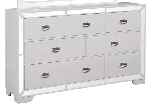 Grand Gloria Contemporary Style Dresser in White finish Wood image
