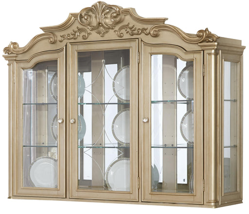 Miranda Transitional Style Dining Hutch in Gold finish Wood image