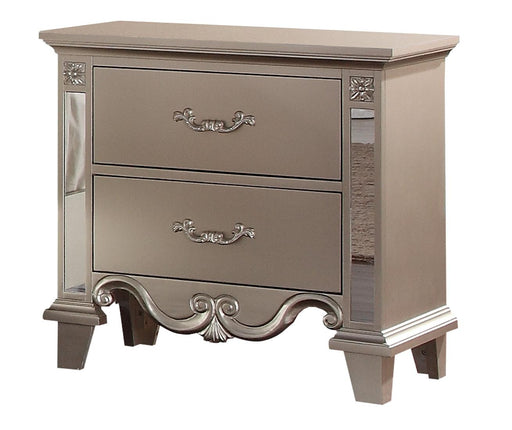 Sonia Contemporary Style Nightstand in Beige finish Wood image