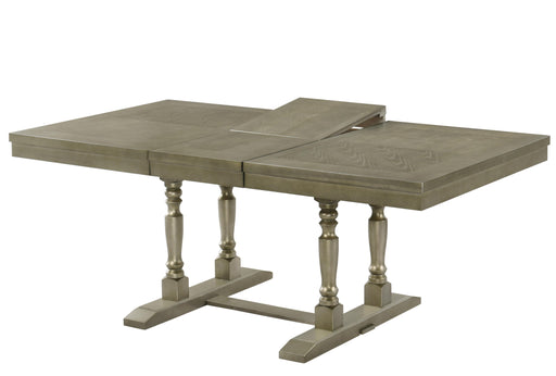 Eden Transitional Style Dining Table in Metallic finish Wood image