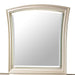 Faisal Transitional Style Mirror in Champagne finish Wood image