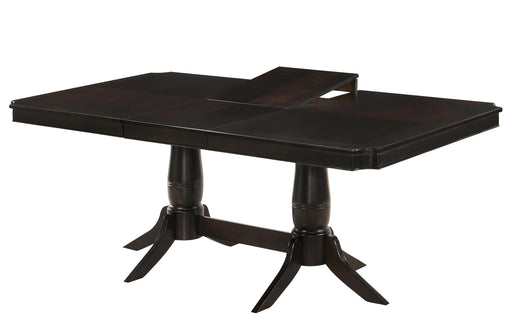 Windsor Contemporary Style Dining Table in Chocolate finish Wood image