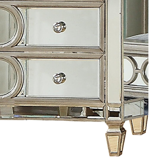 Brooklyn Contemporary Style Chest in Silver finish Wood