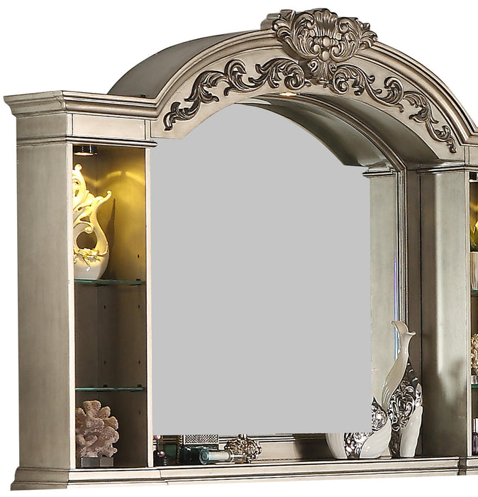 Platinum Traditional Style Mirror in Gold finish Wood