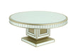 Harlow Modern Style Glass Coffee Table with Gold fiinish image