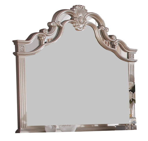Sonia Contemporary Style Mirror in Beige finish Wood image