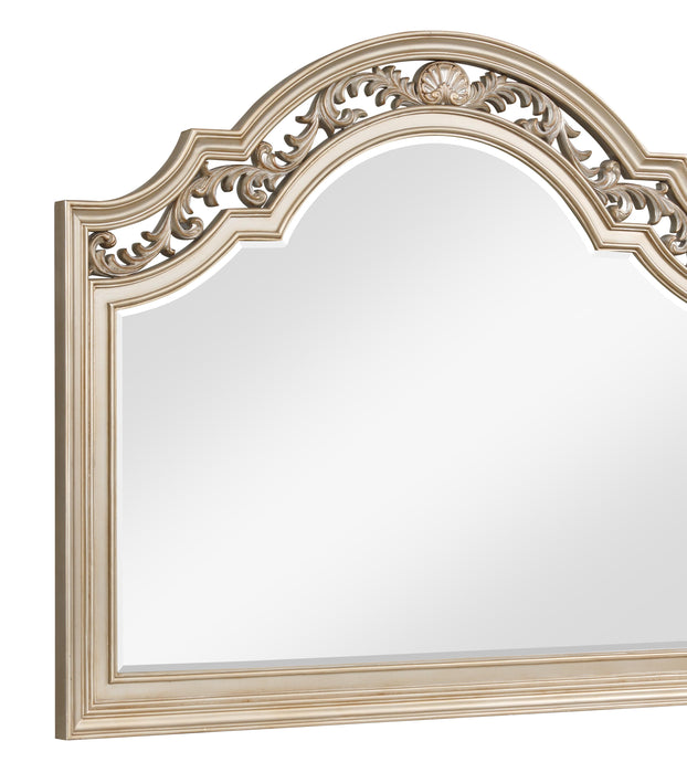 Valentina Traditional Style Mirror in Gold finish Wood