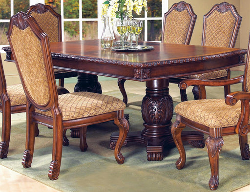 Veronica Cherry Traditional Style Dining Table in Cherry finish Wood image