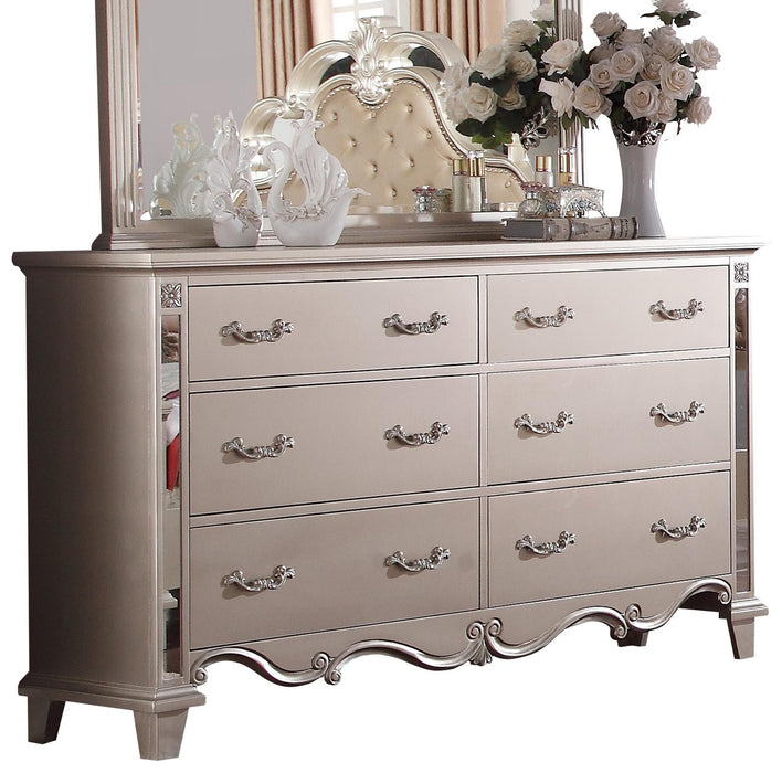 Sonia Contemporary Style Dresser in Beige finish Wood