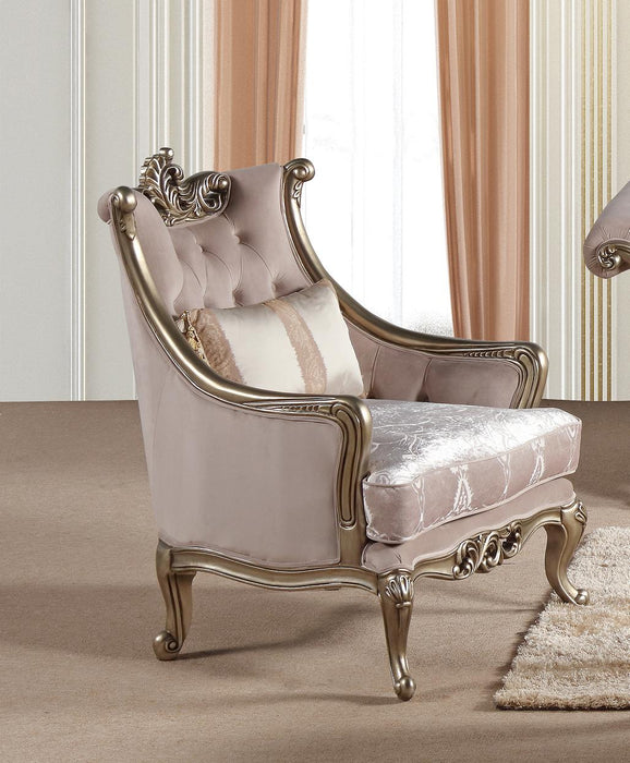Ariana Traditional Style Chair in Champagne finish Wood image