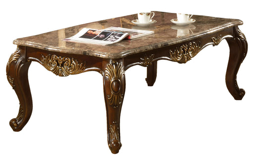 Britney Traditional Style Coffee Table in Cherry finish Wood image