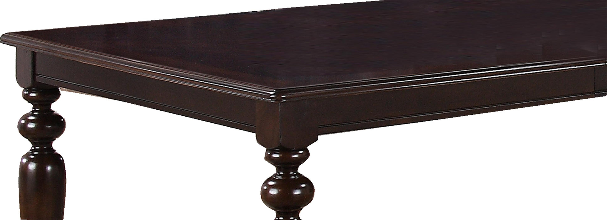 Zora Transitional Style Dining Table in Cherry finish Wood
