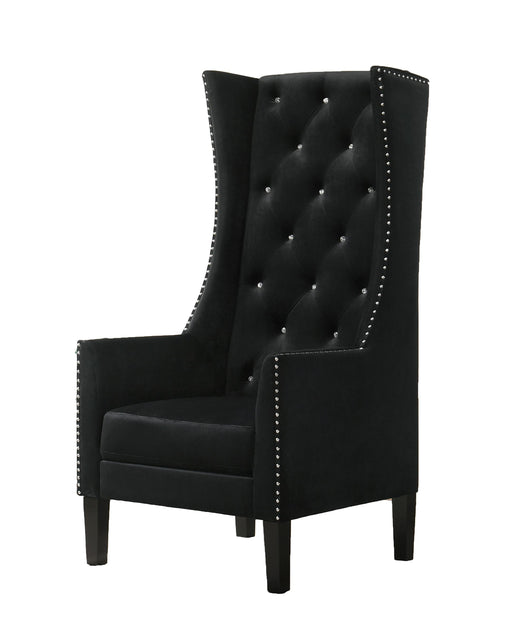 Hollywood Transitional Style Black Accent Chair image