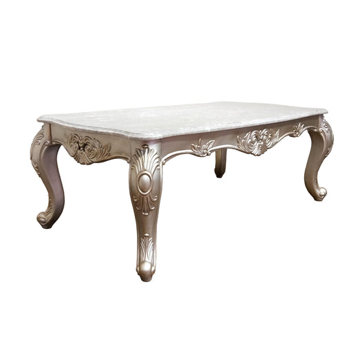 Emily Transitional Style Coffee Table in Champagne finish Wood image
