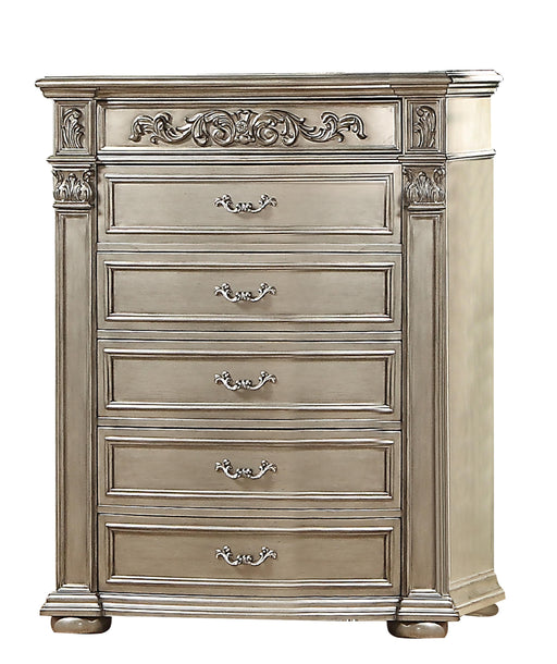 Platinum Traditional Style Chest in Gold finish Wood image