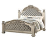 Platinum Traditional Style Queen Bed in Gold finish Wood image