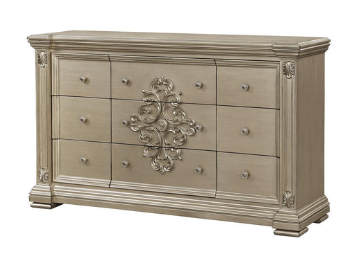 Alicia Transitional Style Dresser in Beige finish Wood image