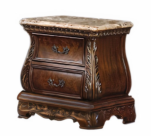 Cleopatra Traditional Style Nightstand in Cherry finish Wood image