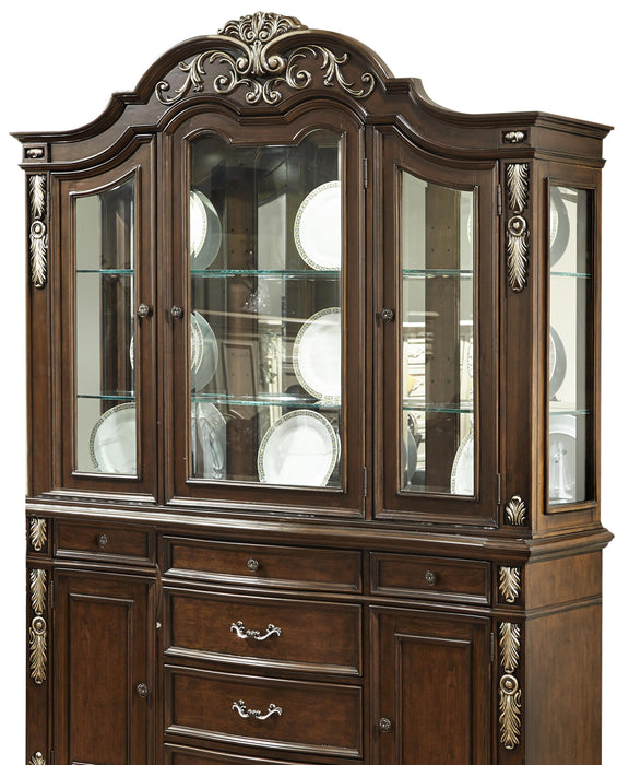 Rosanna Traditional Style Dining Hutch in Cherry finish Wood
