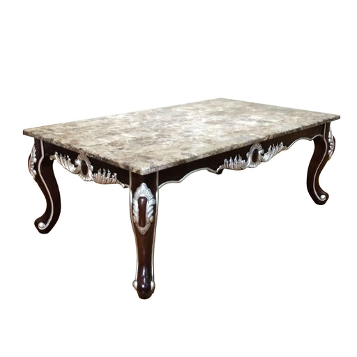 Monica Traditional Style Coffee Table in Cherry finish Wood image