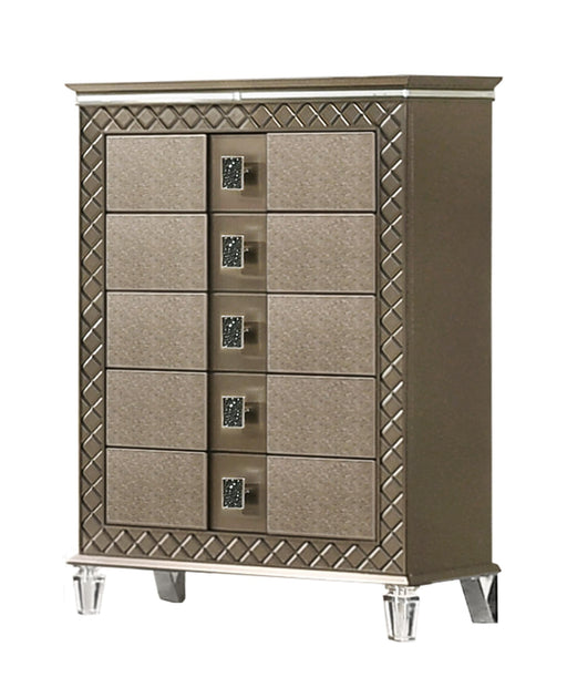 Coral Contemporary Style Chest in Bronze finish Wood image