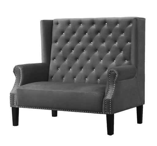 Lexi Transitional Style Silver Accent Chair image