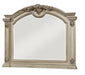 Alicia Transitional Style Mirror in Beige finish Wood image
