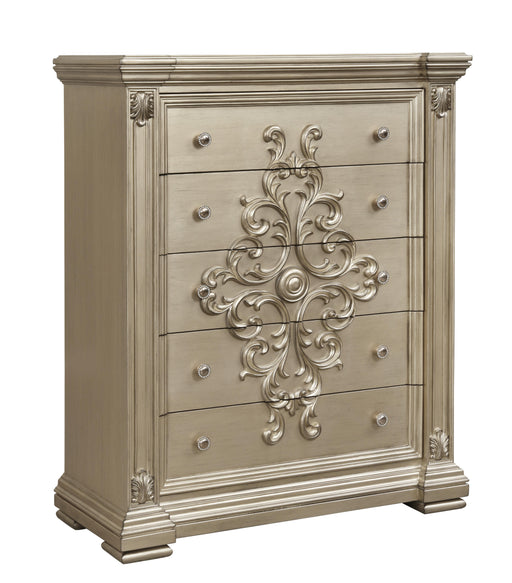 Alicia Transitional Style Chest in Beige finish Wood image